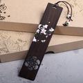 Beautiful Hand-Carved Chinese Plum Blossom Butterfly Wooden Bookmark - Perfect for School Reading and Gifts!