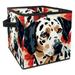 KLURENT Dot Dog Toy Box Chest Collapsible Sturdy Toy Clothes Storage Organizer Boxes Bins Baskets for Kids Boys Girls Nursery Playroom