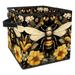 KLURENT Insect Bees Toy Box Chest Collapsible Sturdy Toy Clothes Storage Organizer Boxes Bins Baskets for Kids Boys Girls Nursery Playroom