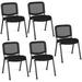 Set of 5 Conference Chair Elegant Design Stackable Office Waiting Room Guest Reception (32 H)