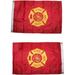 Flag 3X5 Embroidered Fire Department Fire Fighter Double Sided 2-Ply Nylon