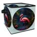 KLURENT Summer Pink Flamingo Toy Box Chest Collapsible Sturdy Toy Clothes Storage Organizer Boxes Bins Baskets for Kids Boys Girls Nursery Playroom
