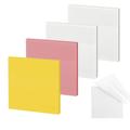 ENLUOM Transparent Sticky Notes - 3 x 3 Inch Translucent Colorful Sticky Note Pastel Clear Sticky Notes for Books Annotation See Through Sticky Notes Aesthetic School Office Supplies (200 Sheets)