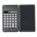 6 Inch Calculators 12 Digit Memo Lock Function Key Silence Dual Power Supply Desktop Calculator with Notepad for Office Black