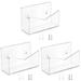 3 Sets Acrylic Mail Holder Mail Organizer Countertop Unique File Storage Holder Letter Envelope Storage Rack