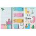 Xqumoi I Just Really Like Llamas Sticky Notes Set 550 Sheets Cute Cartoon Alpaca Self-Stick Notes Pads Animal Divider Tabs Bundle Writing Memo Pads Page Marker School Office Supplies Small Gift