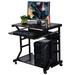 leecrd Corner Home Office Computer Desk Student Laptop Writing Table Rolling Furniture