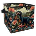 KLURENT Dinosaur Toy Box Chest Collapsible Sturdy Toy Clothes Storage Organizer Boxes Bins Baskets for Kids Boys Girls Nursery Playroom