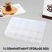 Edikesy Organization And Storage Accessories Box Storage Spaces Plastic Desktop Box 15 Storage Transparent Housekeeping & Organizers Storage Bags Clearance Tools