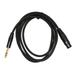 XLR Female to 1/4 TRS Cable Heavy Duty XLR 3Pin Female to 1/4 Inch 6.35mm TRS Stereo Plug Balanced Interconnect Cable 1.8m/5.9ft