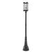 1 Light Outdoor Post Mount Lantern in Industrial Style 14.17 inches Wide By 107.63 inches High Bailey Street Home 372-Bel-2750895