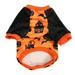 Dog Pumpkin Shirt Cat Bat House Pattern Elasticity Soft Plush Halloween Pet Shirt Pet Costume for Small Dog Cat S