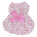 Little Pet Floral Skirt Puppy Rabbit Bow Dress Floral Clothes Cute Floral Skirt for Small Dogs RabbitsPink M