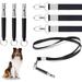 Dog Whistle with Whistle Strap 3 Pieces Professional Ultrasonic Whistle High Frequency Adjustable with Lanyard Dog Training Kit Dog Whistle to Stop Barking 3 Pcs for Effective Dog Training