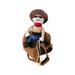 Cusse Pet Costume Dog Costume Halloween Pet Costume Set Cowboy Rider Style with Doll and Hat Dog Cat Funny Clothes Pet Costume D