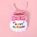 Aoxiang Pet Birthday Embroidery INS Wind Cute Bib Collar Saliva Bow Hat Cat Dog Party Accessories Chihuahua Dog Costume Dog Small Dogs
