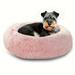 ACMDL 1pc Calming Dog & Cat Bed Donut Cuddler Warming Cozy Soft Round Bed Fluffy Faux Fur Plush Cushion Bed For Small Medium And Large Dogs And Cats (16â€�/20â€�/24â€�/28â€�/31â€�/39â€�)