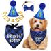 Dog Birthday Party Supplies Birthday Boy & Girl Dog Bandana Dog Birthday Hat with Numbers