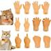 Mini Hands for Cats Tiny Hands for Cats Finger Puppets Hands for Cats Interactive Cat Toy Cat Mini Hands Funny Cat Finger Tiny Hands for Cats Flat Hand Style Mini Hand Finger Puppets.ï¼ˆ12Pcsï¼‰