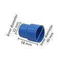 5 Pcs Blue PVC Reducing Straight Connector 25-20 32-20 32-25 40-20 40-25 40-32 Inner Diameter Garden Water Pipe Connect Adapters