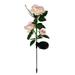 Tantouec Artificial Flowers 3 Lights Head Solar Led Garden Stake Decorative Lamp Solar Outdoor Outdoor Artificial Flowers 1*Solar Rose Lamp