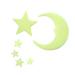 Tantouec Peel And Stick Wallpaper Night Glow Full House Night Light Stickers Star Moon Room Decoration Stickers Ceiling Glow Stickers Bedroom Wall Stickers 1 Set of Luminous Stickers