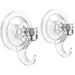 Suction Cup Hooks - Powerful SuperLock Suction Hooks (2 Pack) Heavy Duty Vacuum Suction Shower Hooks Wreath Hanger Kitchen Bathroom Window Hooks for Towel Loofah Sponge Christmas