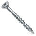 Centerline #8 x 2 Flat Head Square X Self-Countersinking Fluted-Tip Wood Screws Zinc 100-Pack -by Homehours