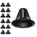 12-Pack 6 Inch Recessed Can Light Trim Air Tight Baffle Trim IC-Rated 6 Inch Can Light Trim Self-Flanged Recessed Light Trim White