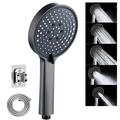 Ashosteey Handheld Shower Head-High Flow Hand Held Showerhead Hose Bracket Teflon Tape Rubber Washers Wall & Overhead Brackets