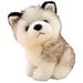 Cute Simulation Huskies Dog Plush Toy Wonderful Cuddly Soft Plush Dog Soft Plush Toy Lying Siberian Husky Plush Puppy Stuffed Animals Dogs Furniture Decoration Kids Toys(28cm)