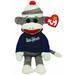 TY Beanie Baby - SOCK MONKEY (New York Shirt) (10 inch)