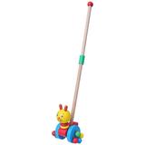 Qumonin Wooden Push & Pull Walking Toy with Detachable Stick (Cat)