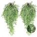 2pcs Premium Oxidation-Resistant Artificial Hanging Plants - Perfect for Indoor & Outdoor Decoration!