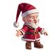 HTHJSCO Desktop Ornament Christmas Santa Figurine | Christmas Figures Resin Santa Doll with Beard and Hat Bright Color Classic Santa Doll Window Display Props Room Fireplace Decor