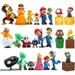 Super Mary Action Figures Toys 28 Pcs/Set Mario Bros Action Figures Super Mary Princess Mushroom Mario Toys Series Characters Collectibles Cake Decoration Party Supplies Gifts for Kids Fans