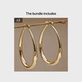 Gorgeous Lightweight Oval Hoop Earrings: Perfect for Women & Girls Daily Decorations!