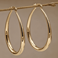 Gorgeous Lightweight Oval Hoop Earrings: Perfect for Women & Girls Daily Decorations!