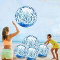 5 Pack Sequins Beach Balls Pool Toys Balls 16 Inch 24 Inch Glitters Inflatable Clear Beach Ball Swimming Pool Water Beach Toys Summer Outdoor Party Favors for Kids Adults