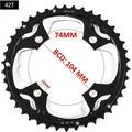 104/64 BCD Bicycle Chainring 22T 24T 26T 32T 38T 42T 44T MTB Chainring 9S 10S Mountain Bike Chainwheel Bicycle Parts 42T-AL(for 3x10S)
