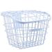 LIOOBO Basket Front Bike Basket Front Rack: Electric Front Baskets with Lid Bike Storage Holder Accessories for Women and Men White 1PC Metal Bike Basket