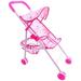 Qumonin Kids Stroller with Basket Doll Stroller with Basket Foldable Stroller Doll House Accessories