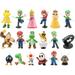 Guvpev Mario Action Figures Toys 18Pcs Mario & Luigi Figurines Yoshi & Mario Bros Action Figures Gifts for Party Birthday Collection Playset