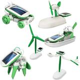 6 in 1 DIY Education Learning Power Solar Robot Kit Children Toys Gift Self Assembled Solar Science Kit