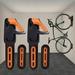 Bike Rack Rubber Coated Wall Mount Bike Rack for 2 Bikes Bike Wall Racks for Indoor and Outdoor STOL