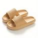 Soft Sole Women s Indoor Pillow Slides - Comfortable Open Toe Bathroom Slippers for Home and Travel