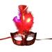 Luminous Fluff Fiber Prom Masquerade Feather Half Face Carnival Party Children Toy Headgear