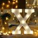 Oxodoi Sales Clearance LED Alphabet Letter Lights Light Up White Plastic Letters Standing Hanging Letter Lights Sign for Wedding Birthday Party Christmas Home Bar Decoration