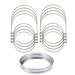 24Pcs Mason Jar Handles Tinplate Wire Hanger Mason Jar Hangers Mason Jar Lifting Yoke with Mason Jar Lid Ring Silver