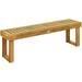 Stable and Waterproof Acacia Wood Bench - Versatile for Indoor and Outdoor Use